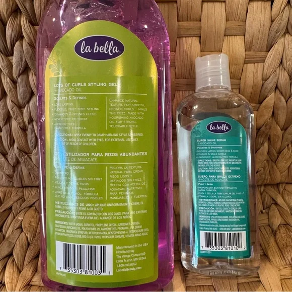 La Bella Lots of Curls Styling Gel & Super Shine Serum Duo Set Bundle - Picture 2 of 6